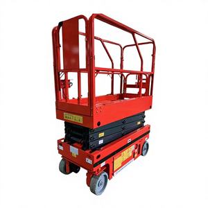 Plataforma elevadora de tijera industrial eléctrica para trabajos aéreos, equipo para trabajos de elevación y mantenimiento seguros - Product Image 2