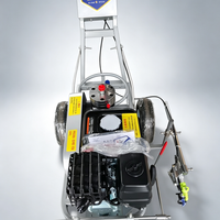 Machine de marquage routier à peinture froide, largeur 20 cm, pour le traçage des lignes routières et des voies municipales