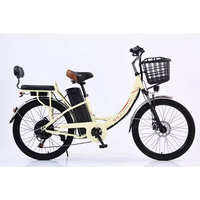 Vélo électrique de ville pour adultes, batterie lithium haute capacité, moteur sans balais 350W, 7 vitesses, vélo de banlieue léger