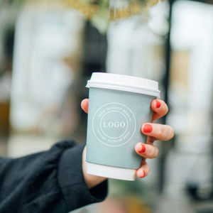अनुकूलित 8 औंस/10 औंस/12 औंस डिस्पोजेबल गर्म कप डबल दीवार कागज कॉफी कप ढक्कन और आस्तीन के साथ - Product Image 2