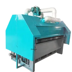 Mesin Pembersih Wol dan Carding untuk Domba Wool Polyester Fiber Cotton Carding Drum Carder Wool Spinning Gilling Machine