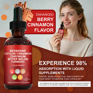 Berberin ve Seylan Tarçını Kulak Damlası Takviyesi + Acı Kavun Ekstresi Moringa GLP-1 Desteği Yetişkinler İçin Genel Sağlık - Product Image 3