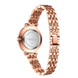 Reloj de Pulsera de Cuarzo para Mujer, Modelo Shanghai 2560, Diseño Fritillaria, Logotipo Personalizable, Acero Inoxidable, Correa de Cuero y Aleación, para Moda de Lujo - Product Image 6