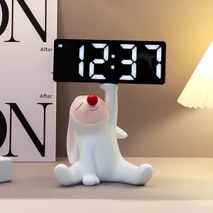 Réveil numérique LED Lapin Mignon pour Enfants, Affichage de Table, Décoration de Chevet de Chambre - Product Image 1