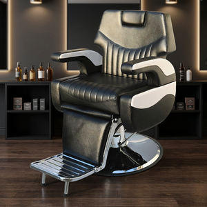 Fauteuil de coiffure professionnel en métal avec levage hydraulique pour salon de coiffure, vente en gros - Product Image 6