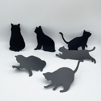 Haute qualité 8 pièces/ensemble amovible 3D pour chat Stickers muraux auto-adhésif PVC belle 3D décor à la maison pour la décoration de la maison