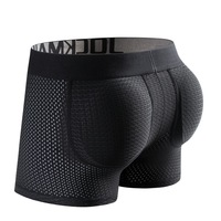 Vente en gros de qualité haut de gamme pour hommes boxeurs sexy en maille respirante pour hommes sous-vêtements avec pochette pour grosse bite avec coussin en éponge