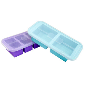 Nouveau design de bouillon de sauce à soupe restes de <span class=keywords><strong>silicone</strong></span> grand <span class=keywords><strong>bac</strong></span> à glaçons pour aliments congelés moule à soupe <span class=keywords><strong>avec</strong></span> <span class=keywords><strong>couvercle</strong></span> - Product Image 2