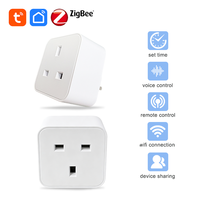 Prise intelligente FY42 UK Tuya Wi-Fi AC100-240V ABS sans moniteur d'énergie, télécommande, minuterie, programmation, compatible maison intelligente