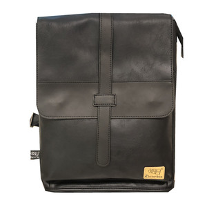 Men's <b>Backpack</b> Polyester 14 Inches Business Travel School Bag Black Coffee Color Middle Size - Product Image 5