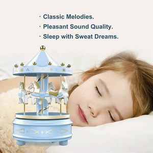 Caja de Música Carrusel de Cumpleaños con Caballos, Adorno de Cumpleaños, Regalos para Niños, Venta Rápida - Product Image 3