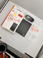 Внешний портативный жесткий диск Seagate Backup Plus Slim 2 ТБ USB 3.0 для ПК и Mac для хранения данных