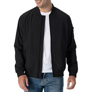 Chaqueta Bomber Ligera con Cierre para Hombre, Chaqueta Cortavientos Informal y Moderna, Ropa Exterior Cómoda y Elegante para Invierno - Product Image 1
