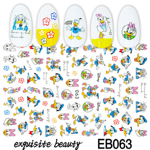 Cartoon Character <b>Nail</b> Art <b>Decals</b> Mixed Color 3D Plastic Child Safe Stickers for Salon DIY Manicure Design - Product Image 6