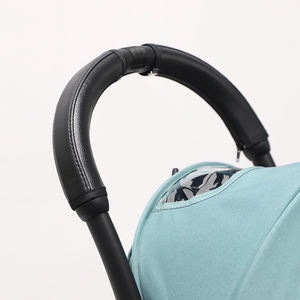 Housse confortable en cuir PU à fermeture éclair pour poussette <span class=keywords><strong>de</strong></span> bébé mains courantes nettoyage facile pare-chocs accessoires <span class=keywords><strong>de</strong></span> siège <span class=keywords><strong>de</strong></span> voiture - Product Image 4