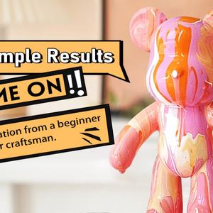 Figura de Oso Violento Zige Worldwide de 1M, Figura de Oso Blanco DIY, Muñeco de Decoración para el Hogar, Modelo de Acción, Juguete de Regalo, Oso Violento Gloomy Fluid Bear - Product Image 6