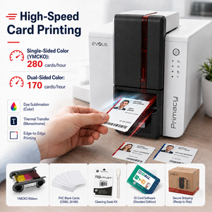 <span class=keywords><strong>Imprimante</strong></span> de cartes d'identité en PVC de haute qualité Evolis Primacy 2 NFC pour les cartes d'entreprise, de club, d'étudiant, de personnel et de membres - Product Image 1