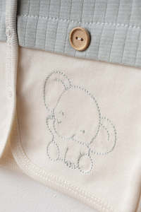 <span class=keywords><strong>Set</strong></span> di 10 Pezzi per Neonati con Motivo Elefantino, Abbigliamento Ospedaliero 100% Cotone, Estivo Casual Unisex - Product Image 4