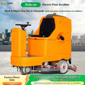 Washing Truck Driving Industrial Washing Machine Suction and <b>Mop</b> Integrated Supermarket Mopping Machine Tile Washing Machine - Product Image 1