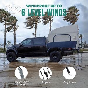 Kawagebo <span class=keywords><strong>Kamp</strong></span> (KK) 6.6' X 5.3' Gonflable 3.2 ㎡   Tente de camping multifonctionnelle en tissu Oxford pour coffre de voiture - Product Image 3