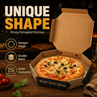 Boîte d'emballage pour pizza personnalisée, gaufrage à chaud doré, pelliculage mat, carton ondulé, doublure en aluminium, résistant à la graisse, qualité alimentaire