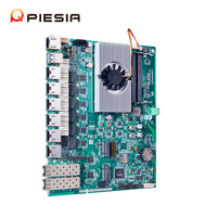 Piesia 1u Server Intel Elkhart Lake J6412 Router Motherboard Pc 2*1G SFP 6 * Lan PCBA 2 * DDR4 Motherboard Firewall dengan kartu CF