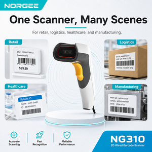 Scanner POS NG310OEM per Lotterie, Scanner Barcode Cablato USB Portatile Robusto con Ampio Campo Visivo, Lettore QR 2D ad Alta Velocità 60fps - Disponibile - Product Image 6