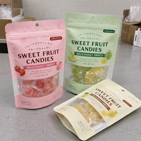 Sachet Doypack refermable de qualité supérieure pour bonbons et aliments, avec fenêtre transparente et trou Euro, idéal pour les snacks aux fruits – Pochette autoportante