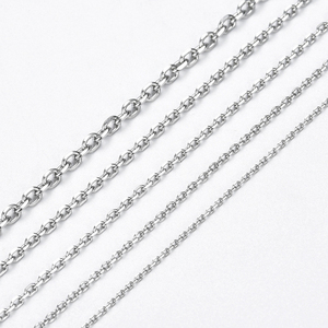 En stock, collier en chaîne de câble en acier inoxydable de 18 pouces pour la fabrication de bijoux - Product Image 3