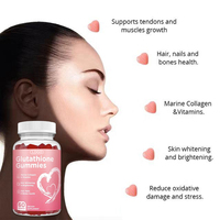 Bonbons gélifiés blanchissants pour la peau, prix de gros Chine, au glutathion, anti-âge, antioxydant, collagène, biotine et vitamines