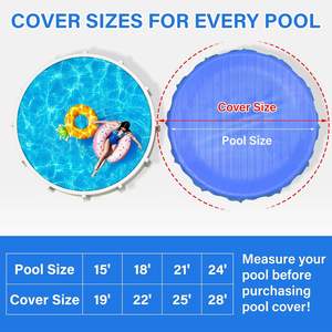 Couverture de <span class=keywords><strong>piscine</strong></span> <span class=keywords><strong>d</strong></span>'hiver en PVC poly robuste, adaptée à la taille de la <span class=keywords><strong>piscine</strong></span> 24 pi, couverture de <span class=keywords><strong>piscine</strong></span> <span class=keywords><strong>ronde</strong></span> <span class=keywords><strong>hors</strong></span> <span class=keywords><strong>sol</strong></span> - Product Image 2