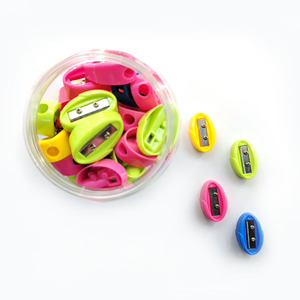 Petit taille-crayon manuel à un seul trou, design en forme de feuille de maïs multicolore, pour les enfants de l'école primaire - Product Image 2