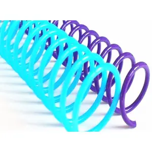 Anello di plastica colorata a spirale per forniture per ufficio