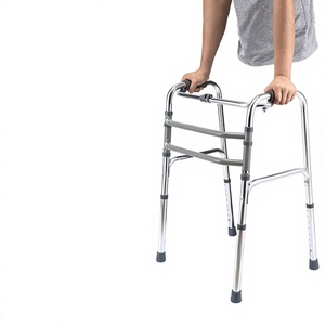 Aluminum Alloy <b>Walker</b> For Elderly And <b>Disabled</b> With Adjustable Height And Non Slip Feet Silver Color Model Ca811l - Product Image 5