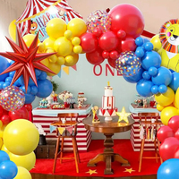Kit d'arche de ballons en latex sur le thème du cirque pour enfants, décoration pour fête d'anniversaire