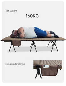 Outdoor Hiking Multi-functional Inflatable Sleeping Pad Folding <b>Cots</b> Camping Mattress Height Adjustment Camping Bed JHYHHYCP-402 - Product Image 5