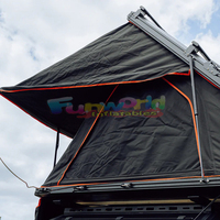 Tente de toit étanche camping-car aluminium Triangle à clapet voiture noir gris coque dure tente de toit pour véhicule SUV camion