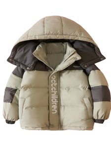 Veste matelassée à capuche et fermeture éclair pour enfants, blocs de couleur, 0-12 <span class=keywords><strong>ans</strong></span>, hiver, chaude, <span class=keywords><strong>manteau</strong></span> pour garçons, épaisse - Product Image 5