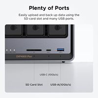 Original Nouveau Ugreen DXP4800 Plus NAS 4 baies, processeur Intel Gold 8505 5 cœurs, 16 Go de RAM DDR5, 1 * 2.5GbE, 2 * M.2 NVMe, 4K, sans disques