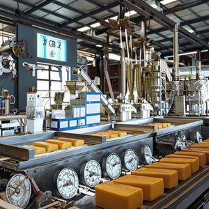 Chine Usine Fabricant Mélangeur/Plodder/Cutter/Imprimante Machine de Fabrication de Savon Blanchisserie Hôtel Ligne de Production de Savon de Toilette Équipement - Product Image 1