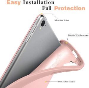 Étui de protection pour iPad Pro 9.7, <span class=keywords><strong>MoKo</strong></span>, support de crayon fin et léger, coque intelligente, fonction de réveil et de mise en veille automatique, couleur or rose - Product Image 4