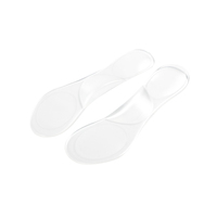 Semelles orthopédiques chauffantes moulables en gel PU 3/4, taille unique, blanches, pour la protection de l'avant-pied, avec logo personnalisé, ODM, OEM