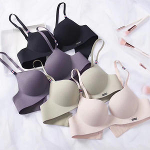 Vendita calda Wireless collo a V Sexy Push up Lingerie senza soluzione di continuità produttore personalizzato morbido Comfort dimagrante biancheria intima legata reggiseno per la festa - Product Image 1