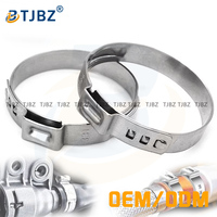 Collier de serrage réglable en acier inoxydable pour tuyau simple, collier de serrage pour ligne de carburant, collier de serrage pour tuyau, diamètre 14,5 mm, fourni par l'usine