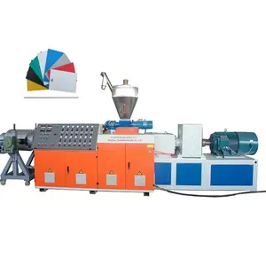 Conical Twin Screw Extruder used for PVC, WPC Plastic Processing