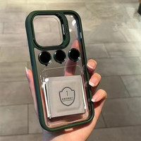 Mode Clair Invisible PC Titulaire Lentille Protecteur Téléphone étui pour iphone 11 12 13 14 16 15 Pro Max Logo Personnalisable