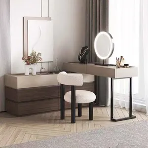 Meubles de maison de haute qualité, style moderne, meubles de chambre à coucher, table de toilette en bois massif - Product Image 5
