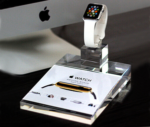 Rõ ràng Acrylic di động điện thoại di động hiển thị đứng Rack với giá dưới cùng hoặc giới thiệu tag chủ cho cửa hàng bán lẻ - Product Image 4