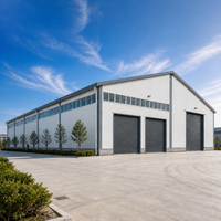 Structure de bâtiment en acier pour entrepôt, structure métallique pour stockage, logistique, centre de distribution