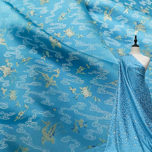 قماش جاكار بنقشة الرافعة ترتفع فوق السحابات، مناسب للفساتين والعباءات والتشيونغسام وسترات الرجال والنساء والحقائب والملابس الخارجية، أقمشة مصممة - Product Image 1